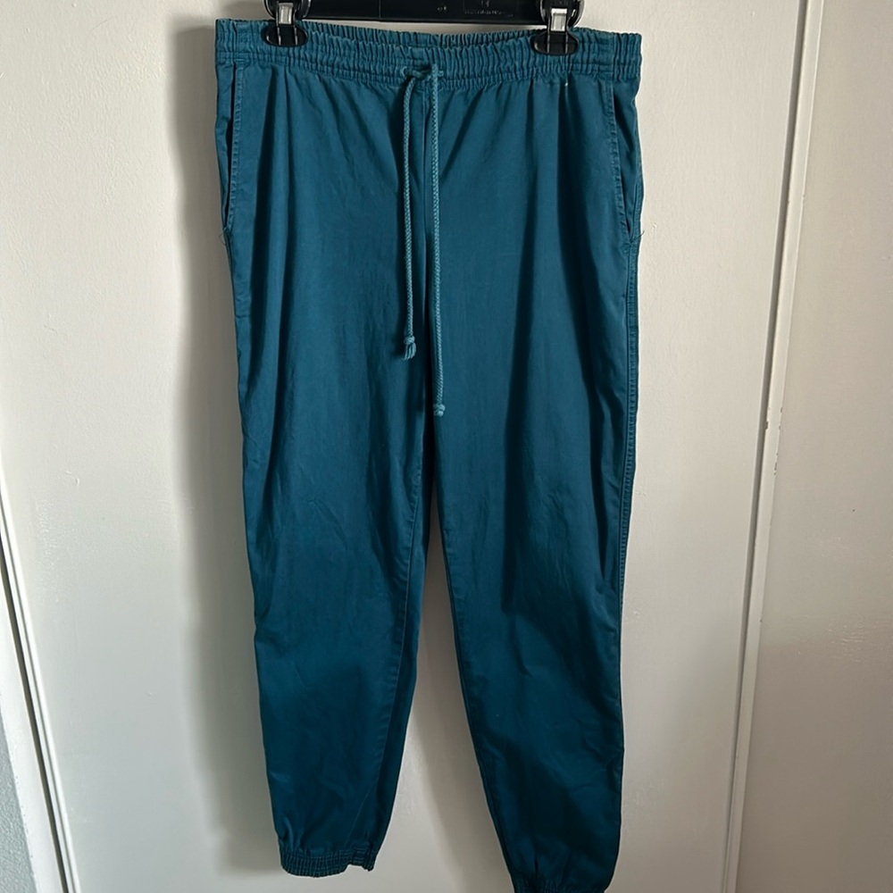 The Billionaire Pant Drawstring Waist Cotton Jogger in Midnight Teal